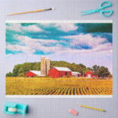 ヴィンテージレッドバーンデカッペティッシュペーパー 薄葉紙 (クラフト)