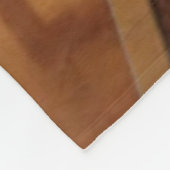 ヴィンテージレッドビッグホイール消防ホースリール フリースブランケット (角)