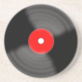 ヴィンテージレッドビニールレコードロカビリードリンクコースター コースター