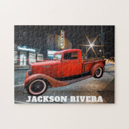 ヴィンテージレッドピックアップトラック ジグソーパズル