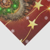 ヴィンテージレッドファームトラクタークリスマス 薄葉紙 (詳細)