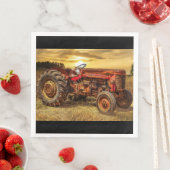 ヴィンテージレッドファームトラクター (インサイチュ)