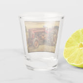 ヴィンテージレッドファームトラクター ショットグラス (裏面)