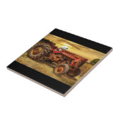 ヴィンテージレッドファームトラクター タイル (側面)