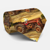 ヴィンテージレッドファームトラクター ネクタイ (ロール)