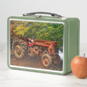 ヴィンテージレッドファームトラクター メタルランチボックス (インサイチュ)
