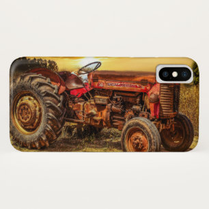 ヴィンテージレッドファームトラクター iPhone X ケース