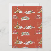 ヴィンテージレッドファームトラッククリスマスツリー写真 シーズンカード (裏面)