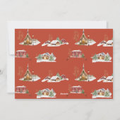 ヴィンテージレッドファームトラッククリスマスツリー シーズンカード (裏面)