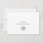 ヴィンテージレッドファームトラックホリデークリ企業のスマス サンキューカード (裏面)