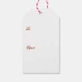 ヴィンテージレッドファームトラックレッドバーン ギフトタグ (裏面)