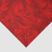 ヴィンテージレッドフローラアート 薄葉紙 (詳細)