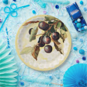 ヴィンテージレッドブドウ紙プレート ペーパープレート (パーティー)