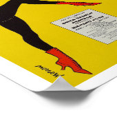 ヴィンテージレッドヘッドミュージカルシアターアートプリントポスター ポスター (角)