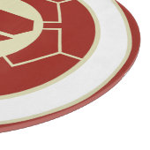 ヴィンテージレッドベージュジャパン服部家門オリエンタル カッティングボード (角)