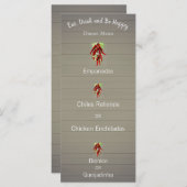 ヴィンテージレッドペッパー-メニューカード メニュー (正面/裏面)