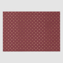 ヴィンテージレッドホリデー金ゴールドスノーフレークスラッピング紙