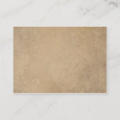 ヴィンテージレッドポピーズパーチメントルック プレイスカード (裏面)