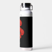 ヴィンテージレッドポピーフローラ(名前) ウォーターボトル (背面)