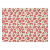 ヴィンテージレッドポピー花柄 テーブルクロス (正面(横))