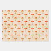 ヴィンテージレッドマッシュルーム ラッピングペーパーシート (正面2)