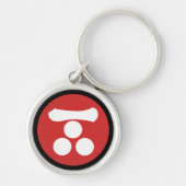 ヴィンテージレッドモリジャパンサムライモンオリエンタル キーホルダー (正面)