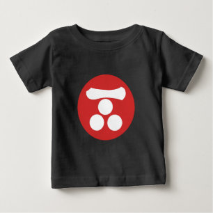 ヴィンテージレッドモリジャパン武家文東洋美術 ベビーTシャツ