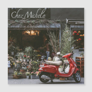 ヴィンテージレッドモータースクーター