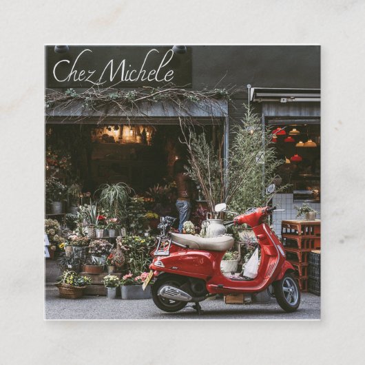 ヴィンテージレッドモータースクーター ロイヤリティカード (正面)