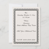 ヴィンテージレッドライディングフードウルフバースデーパーティー 招待状 (裏面)