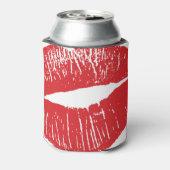 ヴィンテージレッドリッププリントイラストレーション 缶クーラー (缶裏面)