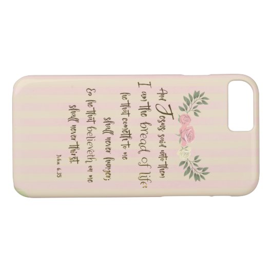 ヴィンテージレッドレターバイブル聖句引用文 Case-Mate iPhoneケース (裏面(横))