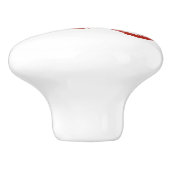 ヴィンテージレッドロブスター「ウッドカット」 セラミックノブ (側面)