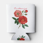 ヴィンテージレッドローズイラストレーションサンダー_コーブ 缶クーラー (裏面)