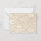 ヴィンテージレッドローズサンキュー ノートカード (裏面)