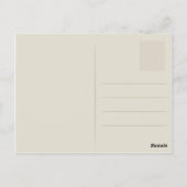 ヴィンテージレッドローズボタニカル ポストカード (裏面)