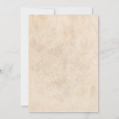 ヴィンテージレッドローズ金ゴールドエレガントウェディング 招待状 (裏面)