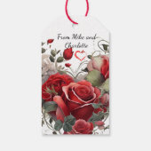ヴィンテージレッドローズ ギフトタグ (裏面)