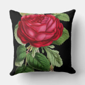 ヴィンテージレッドローズ クッション (裏面)