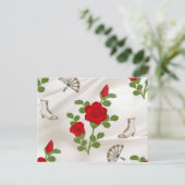 ヴィンテージレッドローズ ポストカード (スタンド正面)