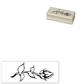 ヴィンテージレッドローズ ラバースタンプ (押印)