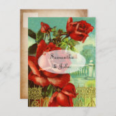 ヴィンテージレッドローズ 案内ポストカード (正面/裏面)