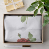 ヴィンテージレッドローズ#2フラワーズフローラティッシュペーパー 薄葉紙 (ギフト)