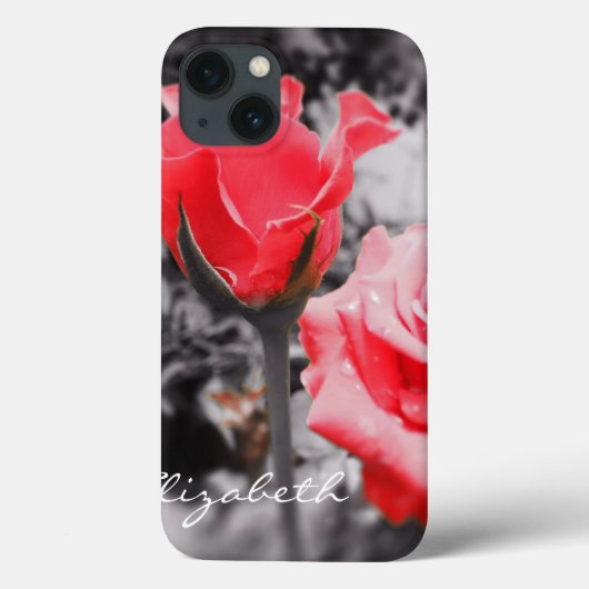 ヴィンテージレッドローズ Case-Mate iPhoneケース (裏面)