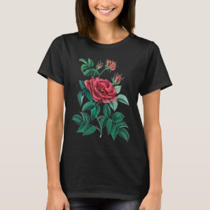 ヴィンテージレッドローズ Tシャツ