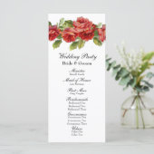 ヴィンテージレッドローゼス結婚式 プログラム (スタンド正面)