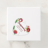 ヴィンテージレッドローゼズウォーターカラーフローラキンセアニェラ フェイバータグ (インサイチュ)