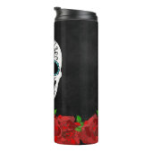 ヴィンテージレッドローゼズシュガースカル タンブラー (回転右)