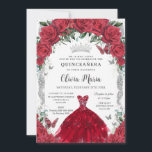 ヴィンテージレッドローゼドレスフローラキンセアニラシルバー 招待状<br><div class="desc">この赤いかわいらしフローラクインセアニラ/甘い16の誕生日の招待を簡単かつ迅速にパーソナライズ。単クリックにはカスタマイズ、さらにボタンをクリックして文字の編集、フォントとフォントの色の変更。美しい赤いバラ、王女ガウン、赤と銀の蝶をフィーチャー。ストアで使用可能な一致アイテム。ハサマーセット素晴らし書類</div>