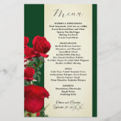 ヴィンテージレッドローゼメニューテンプレート (正面)